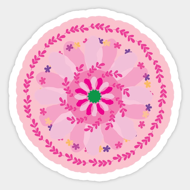 Happy Spring Mandala Sticker by emma17